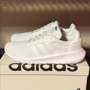 Adidas Lite Racer 3.0 Triple White GW7955 Women’s Size 6.5